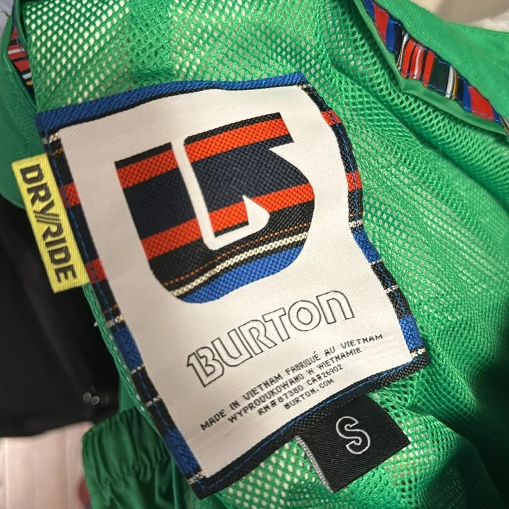 Burton snow pant ski snowboard women’s green cargo insulated winter cold gear